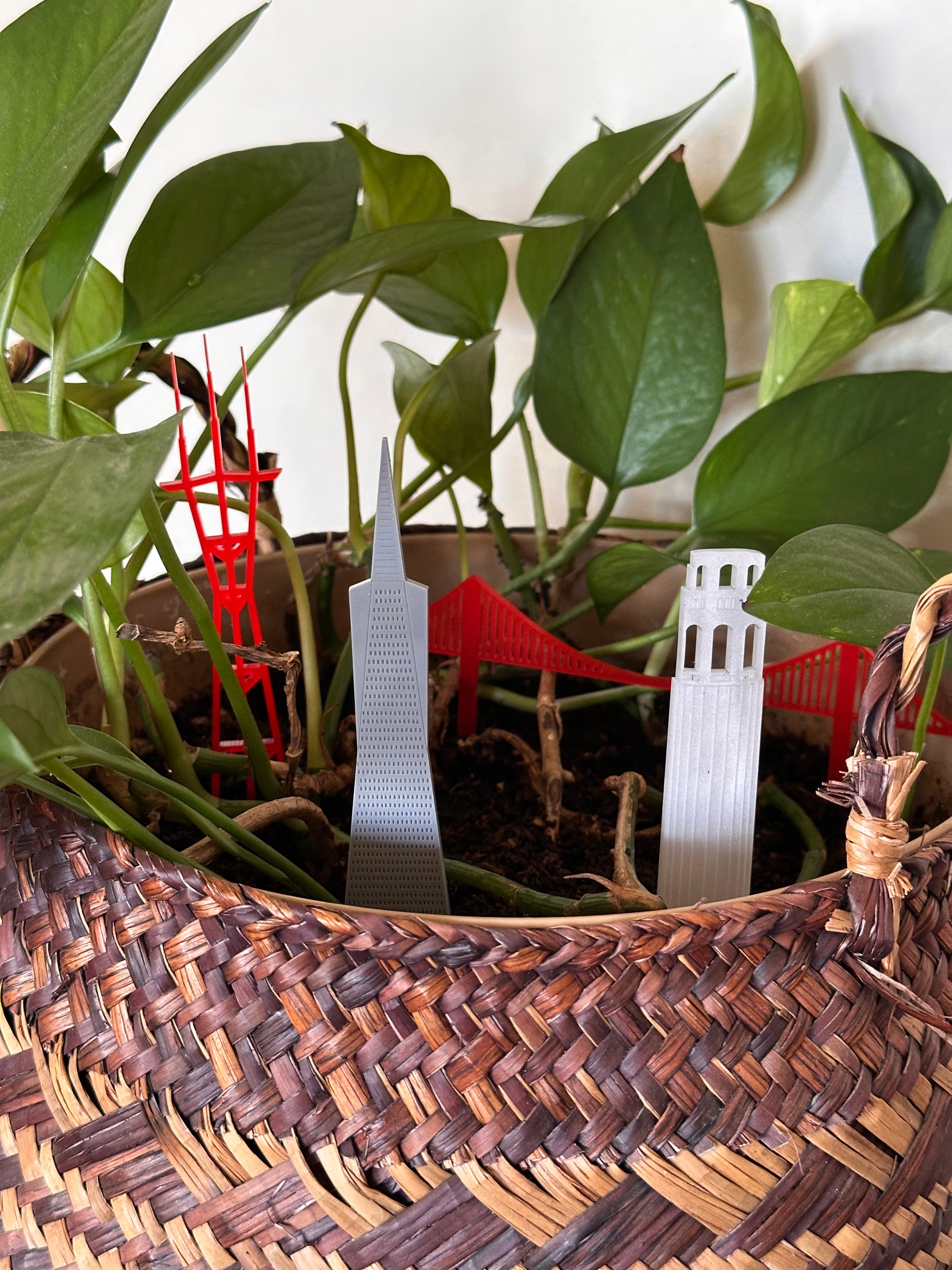 San Francisco Landmark Plant Stake Set | Stellercraft